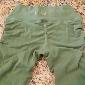 Dhvani Green Full Length Leggings/Yoga Pants
